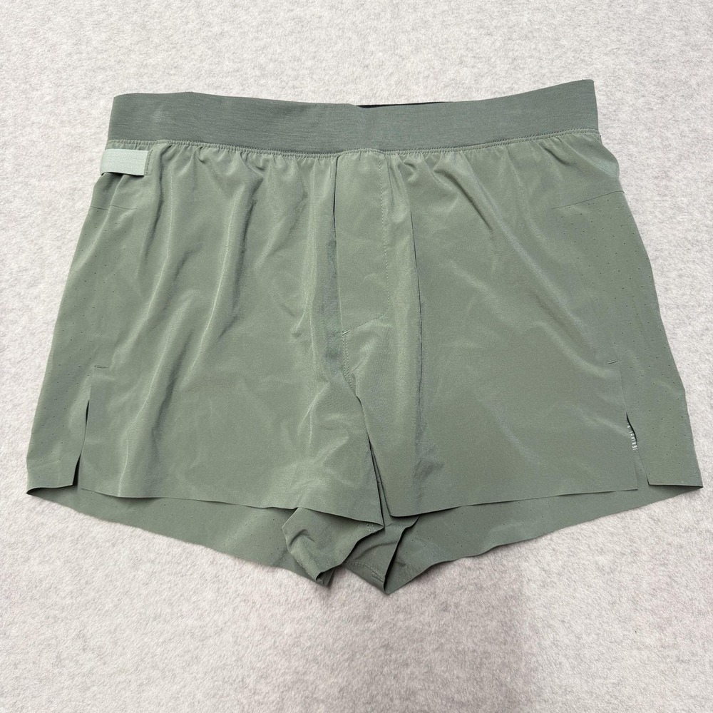 Ten Thousand Distance Shorts Mens Small Green 3in Lined Drawstring Running Gym